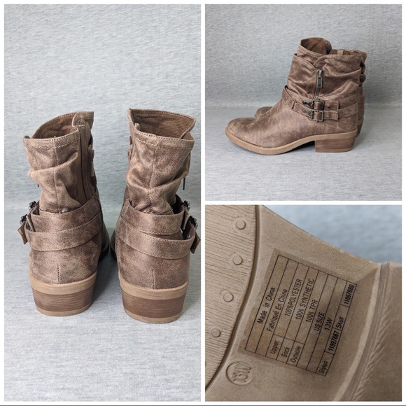 Torrid Brushed Faux Leather Moto Booties - Picture 7 of 8